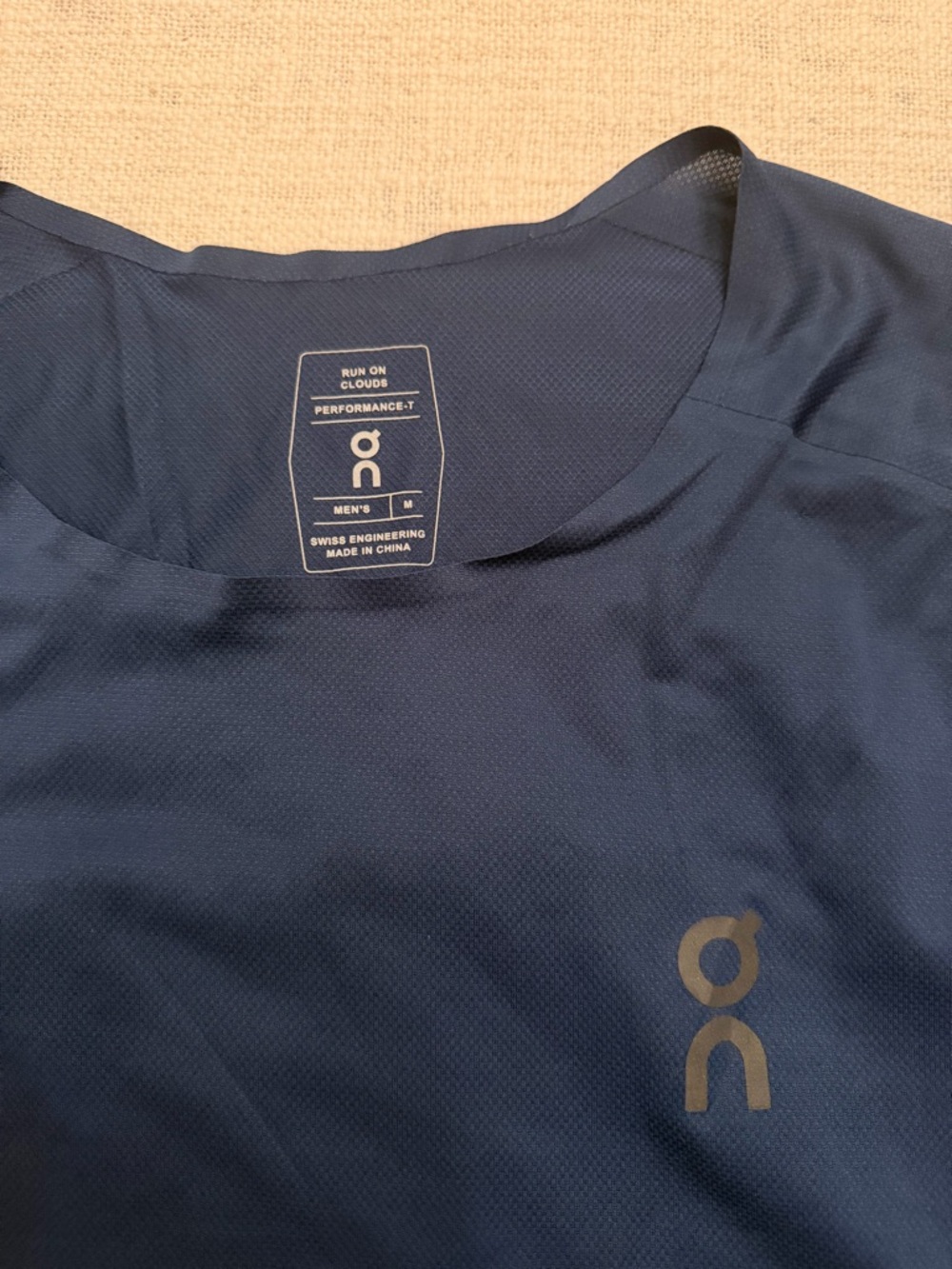 On Running Men's Navy Short-Sleeve Performance Tee